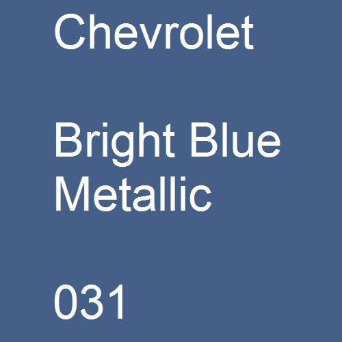 Chevrolet, Bright Blue Metallic, 031.